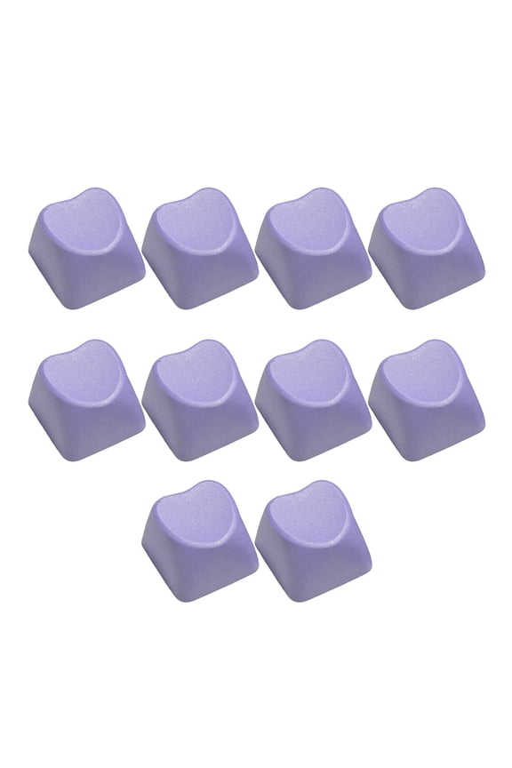 1U Layout Keycaps Heart Shape Durability Anti Fade For Mechanical Keyboards 10PCS