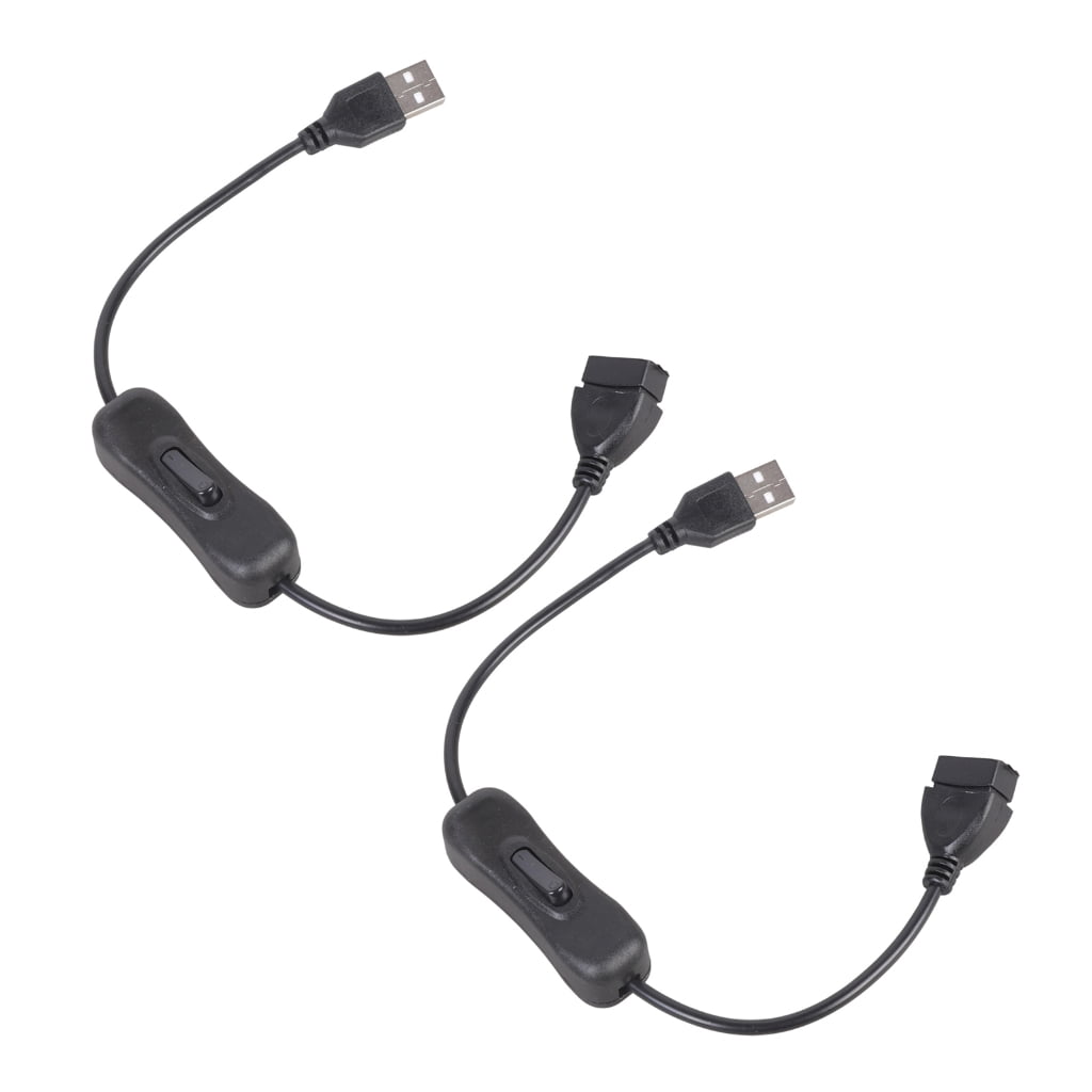 QueMer 30cm USB Power Cable With 304 Switcher For Charging LED Lights ...