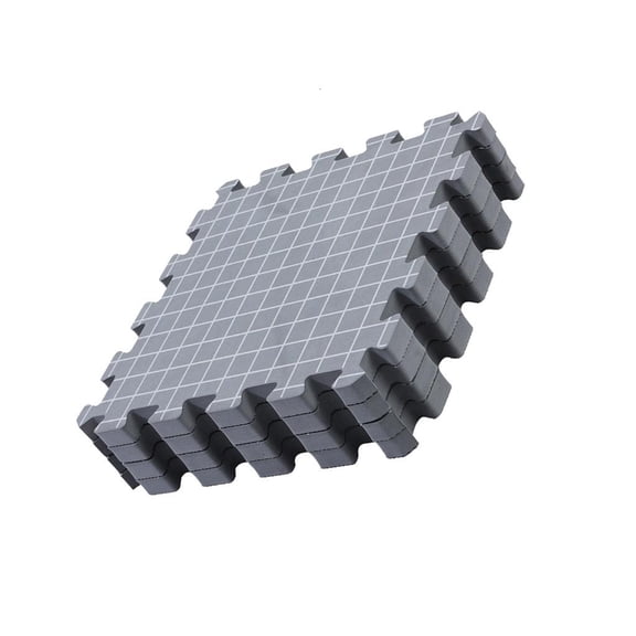 QueMer 4Pcs Gridded Knitting Blocking Board 12.6x12.6Inch Knit Blocking Foam Pad for Crocheting Project Granny Square Making