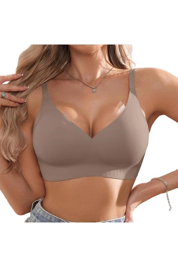 Comfort Bra Smooth Nylon Underwear Without Underwire Chafing Natural Shaping Invisible Smooth Bra for Women