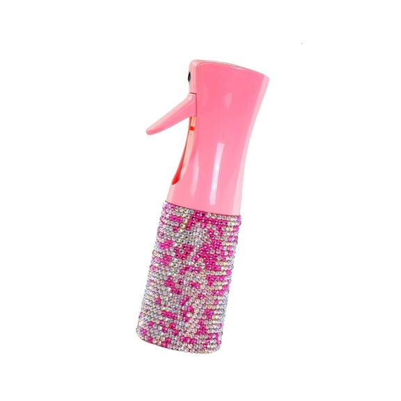 QueMer Elegant 200ml Glittering Bead Decorated Misting Sprayer Bottle Perfect For Travel And Home Use Available In Various Colo