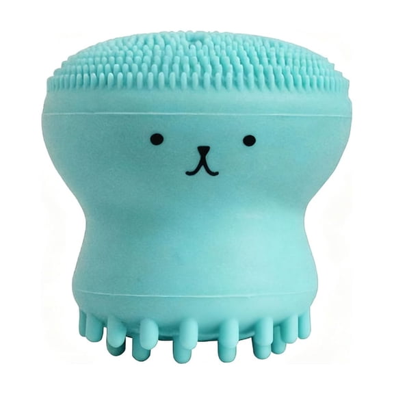 QueMer ErgoVetomic cleansing brush double-sided silicone devilfish face brush