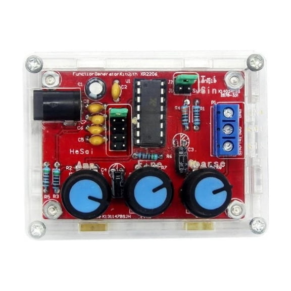 QueMer High Accuracy XR2206 Generator 1Hz to 1MHz Adjustable Frequency Sine/Triangular/Square Output Frequency