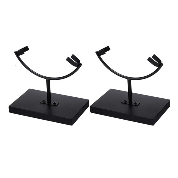 QueMer Metal Arm Display Stand Easel with Base Holder for Crystal Balls Geode Rock