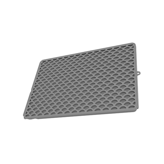 QueMer Portable Cats Litter Containment Mat Silicone Top Waterproof Base Foldable Structure For And Space Saving