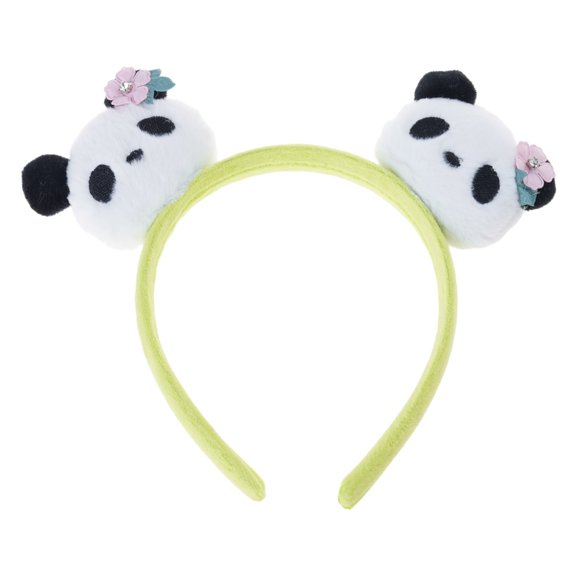 QueMer Practical Panda Themed Hairband Embroidery Lightweight Headwear For Students