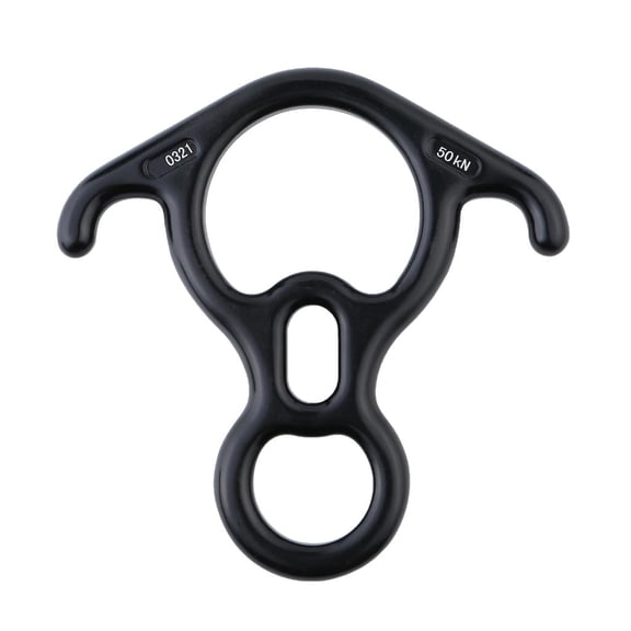 QueMer Professional Rock Climbing Equipment Figures 8 Descender For Safe And Controlled Descent In Mountaineering
