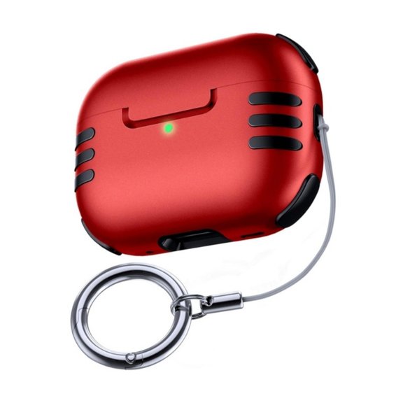 QueMer Shockproof Hard PC Case forW1re1essEarbuds Secures Fit Durability Protective Cover with Carabiner Clip