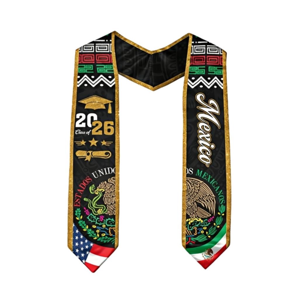 Computer Science Scarf For Graduation QueMer Stylish 2026 Graduation Stole Graduation Honorable Ribbon Scarf ...