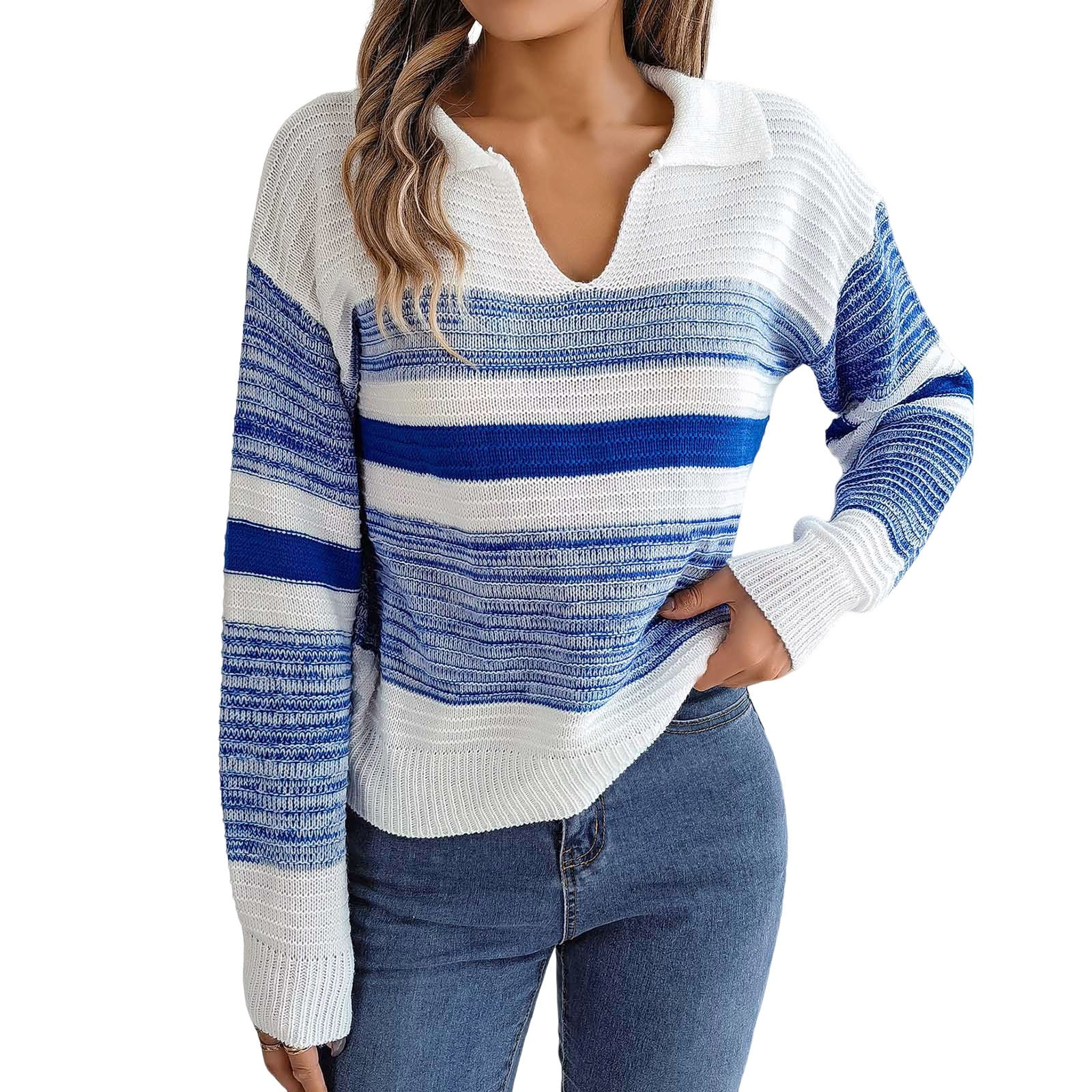 Quealent 3/4 Zip Pullover Womens,Women's Fashion Sweater Long Sleeve