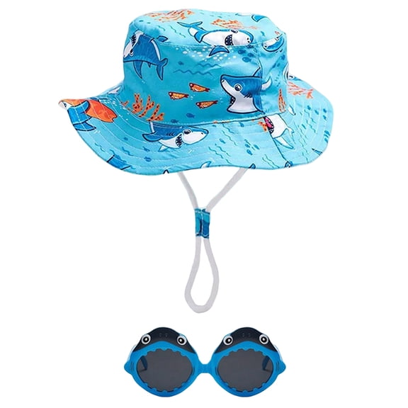 Quealent 5-Panel Mesh Baseball Cap, Trucker Hat, Structured Plain Design, Cotton, Adjustable Size Sky Blue for Size 1-3 Years