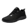 thumbnail image 1 of Quealent Adult Men Fashion Sneakers Sneaker Insoles Men Fashion Men Mesh Casual Sport Shoes Lace Up Solid Color Running Breathable Sneaker Shoes Men Casual Black 11, 1 of 5