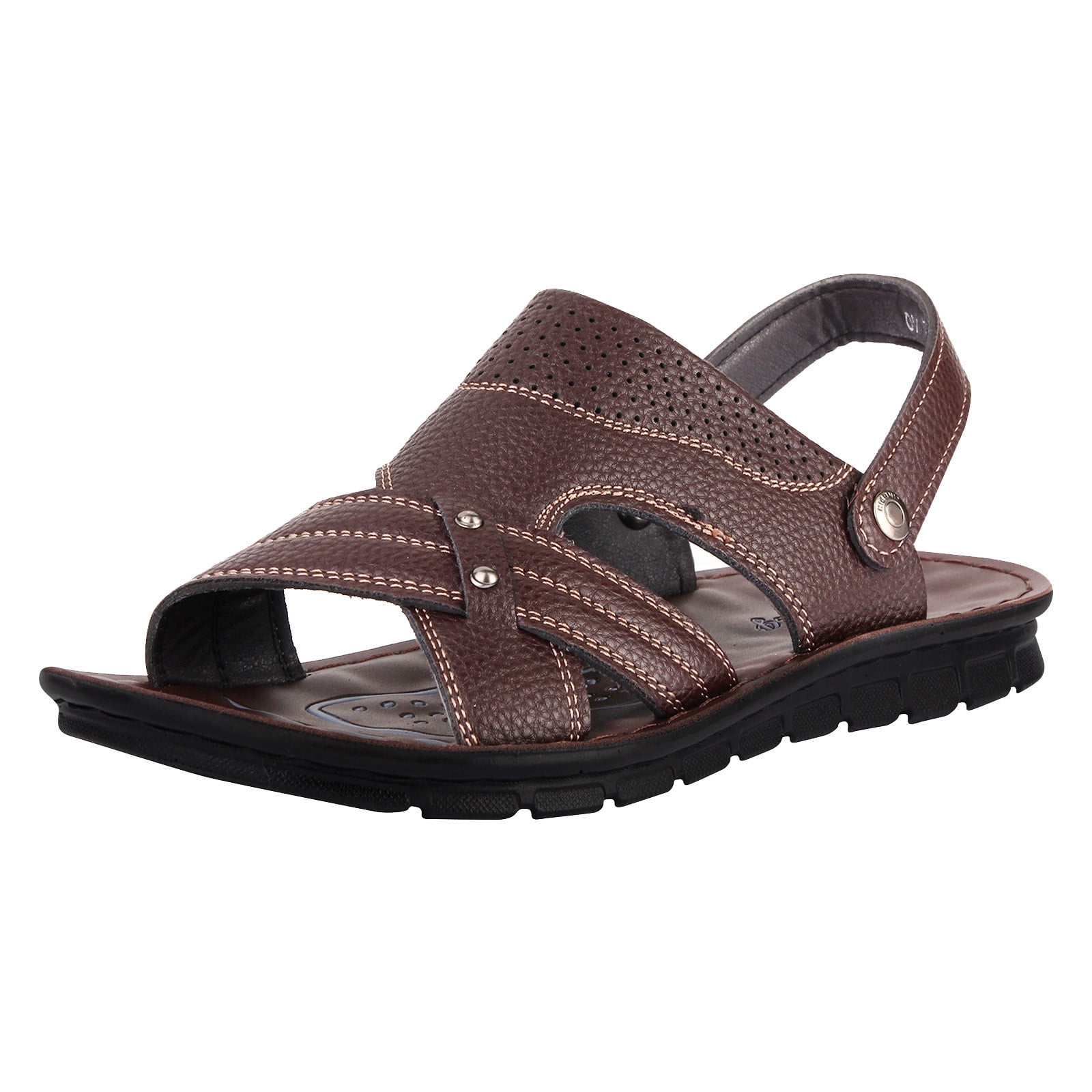 Quealent Adult Men Sandal Extra Wide Sandals for Men with Feet Men