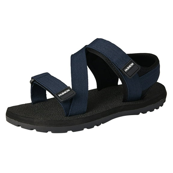 Quealent Adult Men Sandal Mens Sandals Size 14 Fashion Casual Beach Breathable for Men Slipper Garden Outdoor Sports Mens Beach Sandals Size 8 Black 8.5