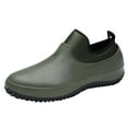 thumbnail image 1 of Quealent Adult Men Shoes Flume Boots Eva Water Shoes Men'S Dining Car Washing Low Top Anti Slip Work Shoes Kitchen Shoes Wide Size Rubber Boots Green 10.5, 1 of 5