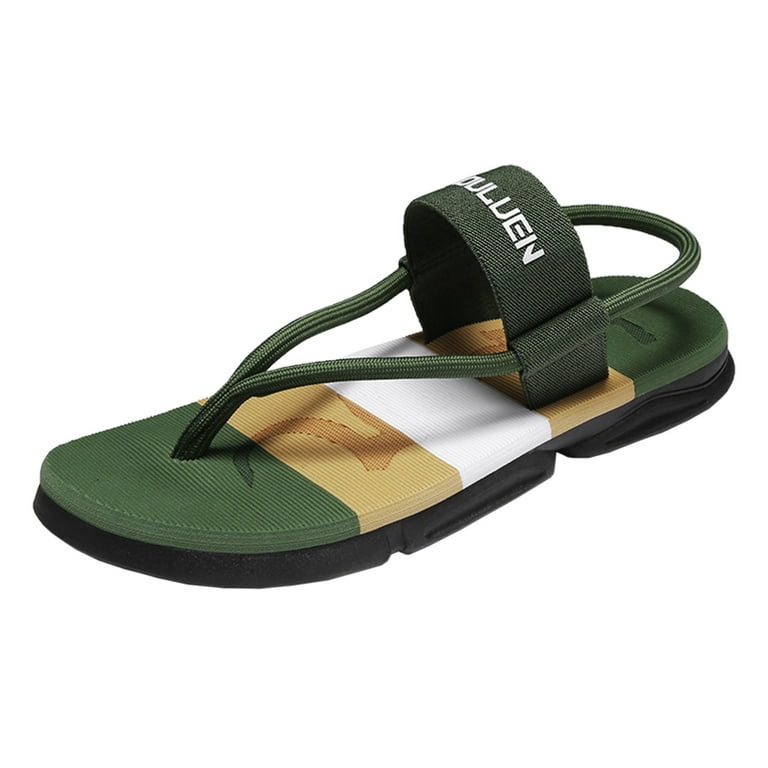 Quealent Adult Men Shoes Ignite Sandals Women Clip Toe Sandals Jelly Beach  Flip Flops Female Students Korean Sandals Men Flip Flop Green 10