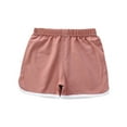 thumbnail image 1 of Quealent Baby Biker Shorts Baby Girl Ruffle Shorts Toddler Baby Boy Girl Solid Color Shorts Casual Short Trousers Spring Summer Short Pants Baby Girls' Clothing Coffee,6-12 Months, 1 of 5