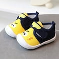 thumbnail image 1 of Quealent Baby Booties Baby Boys Girls Booties Anti-Slip Soft Sole Boots Toddler First Walker Warm Shoes,Yellow 15, 1 of 5