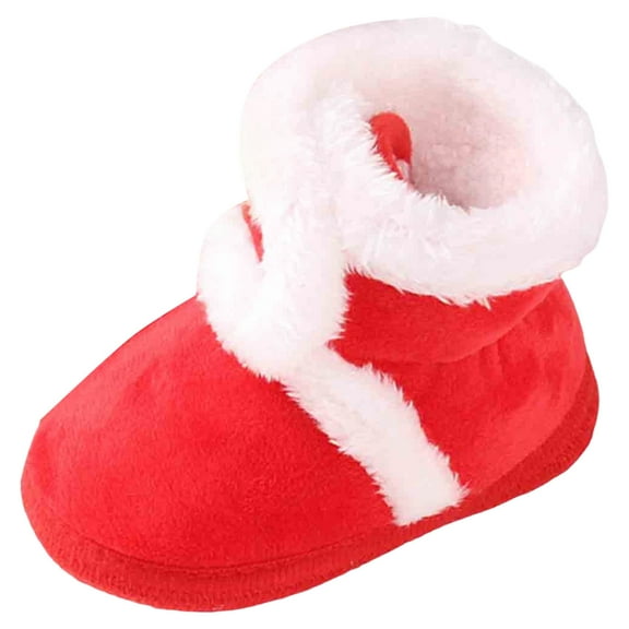 Quealent Baby Boots Unisex Child Snow Boot Winter Socks Boots For Boy And Girl Red for Size 5