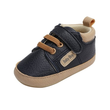 Quealent Baby Boy Girl Shoes Non Slip Sneakers Breathable Lightweight Toddler First Walking Shoes 6 12 18 24 Months Blue,4