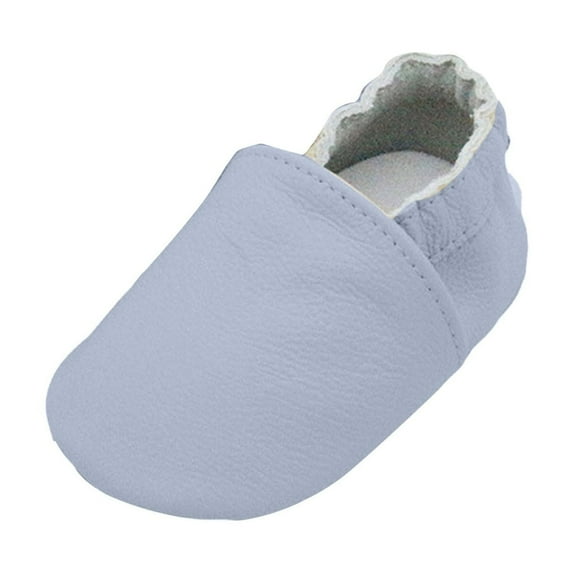 Quealent Baby Boy Girl Shoes Soft Soled Leather Moccasins Anti-Skid Toddler Prewalker Blue for Size 11=S