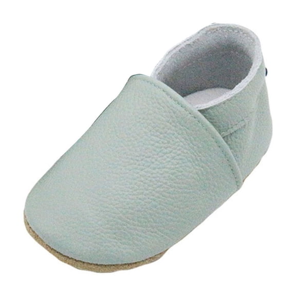 Quealent Baby Boy Girl Shoes Soft Soled Leather Moccasins Anti-Skid Toddler Prewalker Green for Size 14=XL