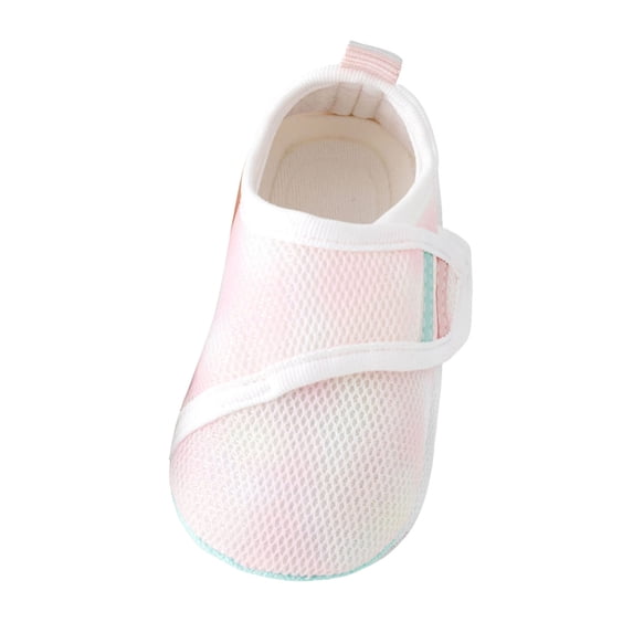 Quealent Baby Boy Girl Shoes Lightweight Breathable Toddler Mesh Sneakers Beach Water Shoes Non-Slip First Walking Shoes 6 9 12 18 24 Months Pink for Size 4