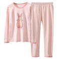 thumbnail image 1 of Quealent Baby Boys Girls Pajama Set Kids Toddler Snug fit Basic Cotton Sleepwear pjs for Daily Light Pink for Size 2-3 Years, 1 of 6
