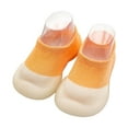 thumbnail image 1 of Quealent Baby Boys Shoes Baby Girl Size 4 Shoes Children'S Breathable Floor Socks Toddler Shoes Baby Early Education Toddler Boots Girls Cat and Orange 5.5, 1 of 5