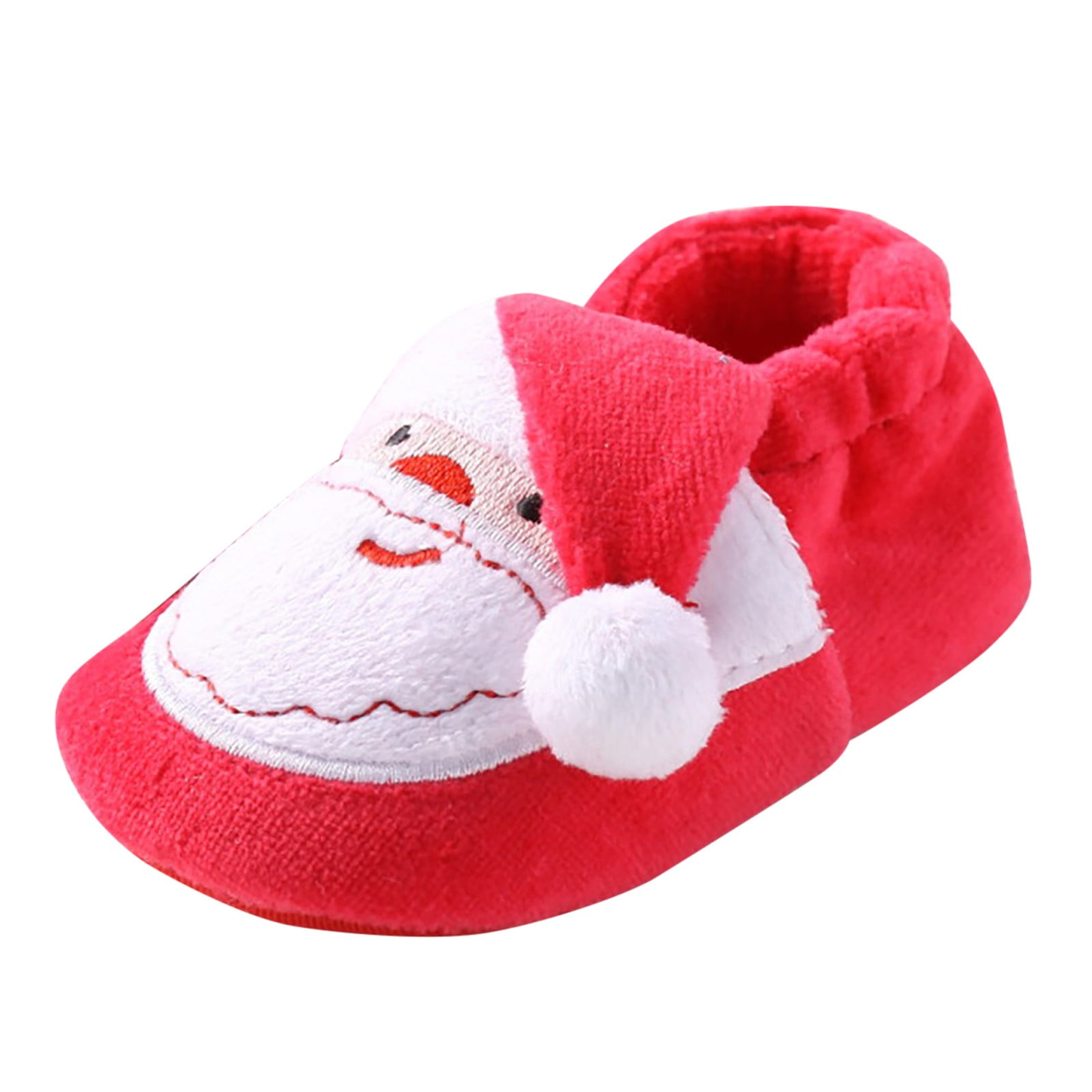 Quealent Baby Boys Shoes Strip Shoes Cartoon Christmas Baby Walking