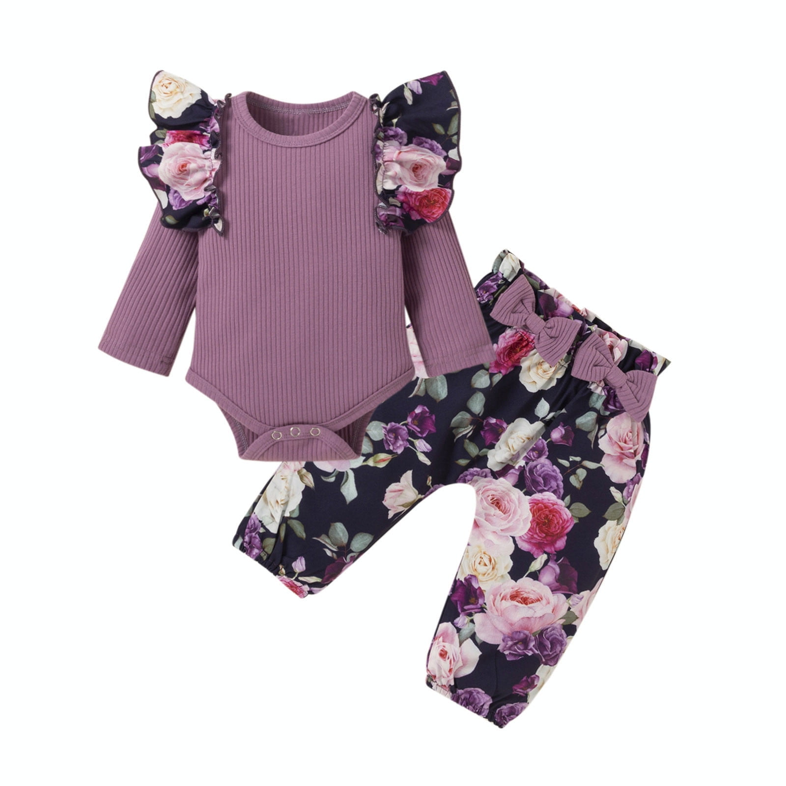 Quealent Baby Girl Clothing Set Fall Baby Girl Clothes Outfit Toddler