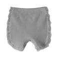 thumbnail image 1 of Quealent Baby Girl Cotton Panty Cute Baby Underwear Classic Ruffle Bloomers Bottoming Shorts Grey,2-3 Years, 1 of 5
