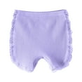 thumbnail image 1 of Quealent Baby Girl Cotton Panty Cute Baby Underwear Classic Ruffle Bloomers Bottoming Shorts Purple,2-3 Years, 1 of 5