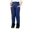 thumbnail image 1 of Quealent Baby Girls Boys Winter Pants for Toddlers Lightweight Puffer Pants Kids Thick Winter Pants Outwear Blue,6-7 Years, 1 of 4