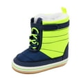 thumbnail image 1 of Quealent Baby Snow Boots Toddler Boy Girl Waterproof Winter Warm Booties Nonslip Lightweight Outdoor Shoes for First Walkers (Infant/Toddler) Green for Size Toddler 5, 1 of 9