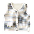 thumbnail image 1 of Quealent Baby Vest for Girls&Boys, Cotton Reversible Vest Coat for Spring & Autumn (White, 5-6 Years), 1 of 8