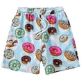 thumbnail image 1 of Quealent Boy's Patchwork Drawstring Waist Printed Summer Boho Track Shorts Light Blue for Size 3-4 Years, 1 of 7