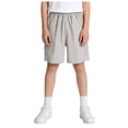 thumbnail image 1 of Quealent Boys Athletic Shorts Lightweight Quick Dry Hiking Cargo Shorts with Zipper Pockets for Outdoor Running Gray for Size 4-5 Years, 1 of 5