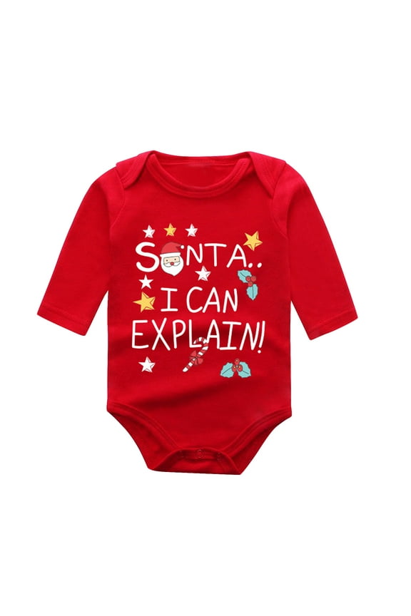 Boys Childrenscostume Male Big Kid Summer Romper Baby Xmas Baby Boys Girls Letter Cute Cartoon Long Sleeve Romper 18 Month (AB, 9-12 Months)