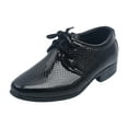 thumbnail image 1 of Quealent Boys Dress Shoes Boat Shoes Slip on Loafers Casual School Shoes (Toddler/Little Kid/Big Kid) Black for Size 2.5, 1 of 9
