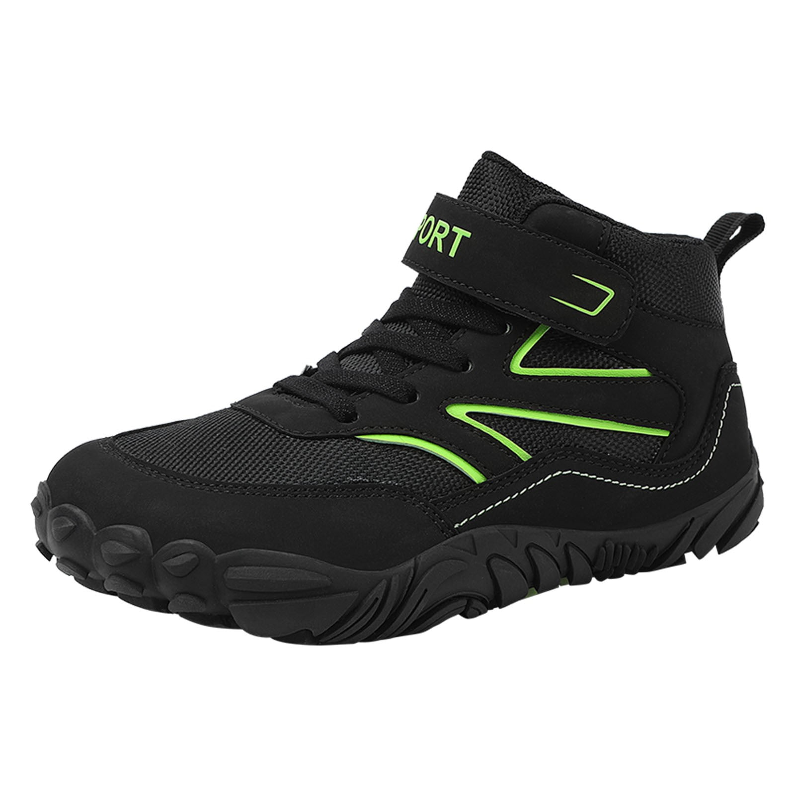 Quealent Boys Footwear Kids Wrestling Shoes Boys Girls Boxing Shoes Fitness Sneakers (Black,4.5)