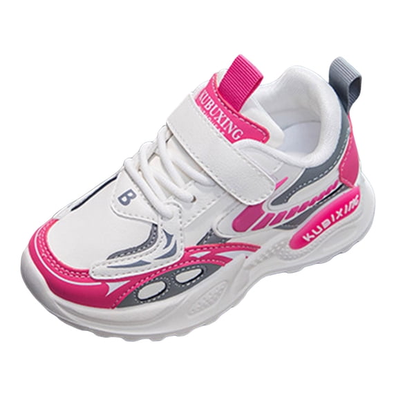 Quealent Boys Girls Shoes Lightweight Breathable Running Tennis Athletic Kids Sneakers Pink for Size 2.5