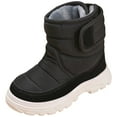 thumbnail image 1 of Quealent Boys Girls Snow Boots Water Resistance Cold Weather Winter Boots Black for Size 8.5, 1 of 7
