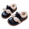 thumbnail image 1 of Quealent Boys Girls Winter Boots Soft Warm Shoes Toddler Snow Boots Little Kid Shoes Black for Size 13, 1 of 7