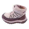 thumbnail image 1 of Quealent Boys Girls Winter Snow Boots Waterproof Anti-slip Warm Lining Shoes (Toddler/Little Kid/Big Kid) Purple for Size 1, 1 of 5