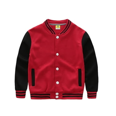 Quealent Boys Hoodie Fleece Jacket Lightweight Fleece Hooded Jacket (BK2,5-6 Years)