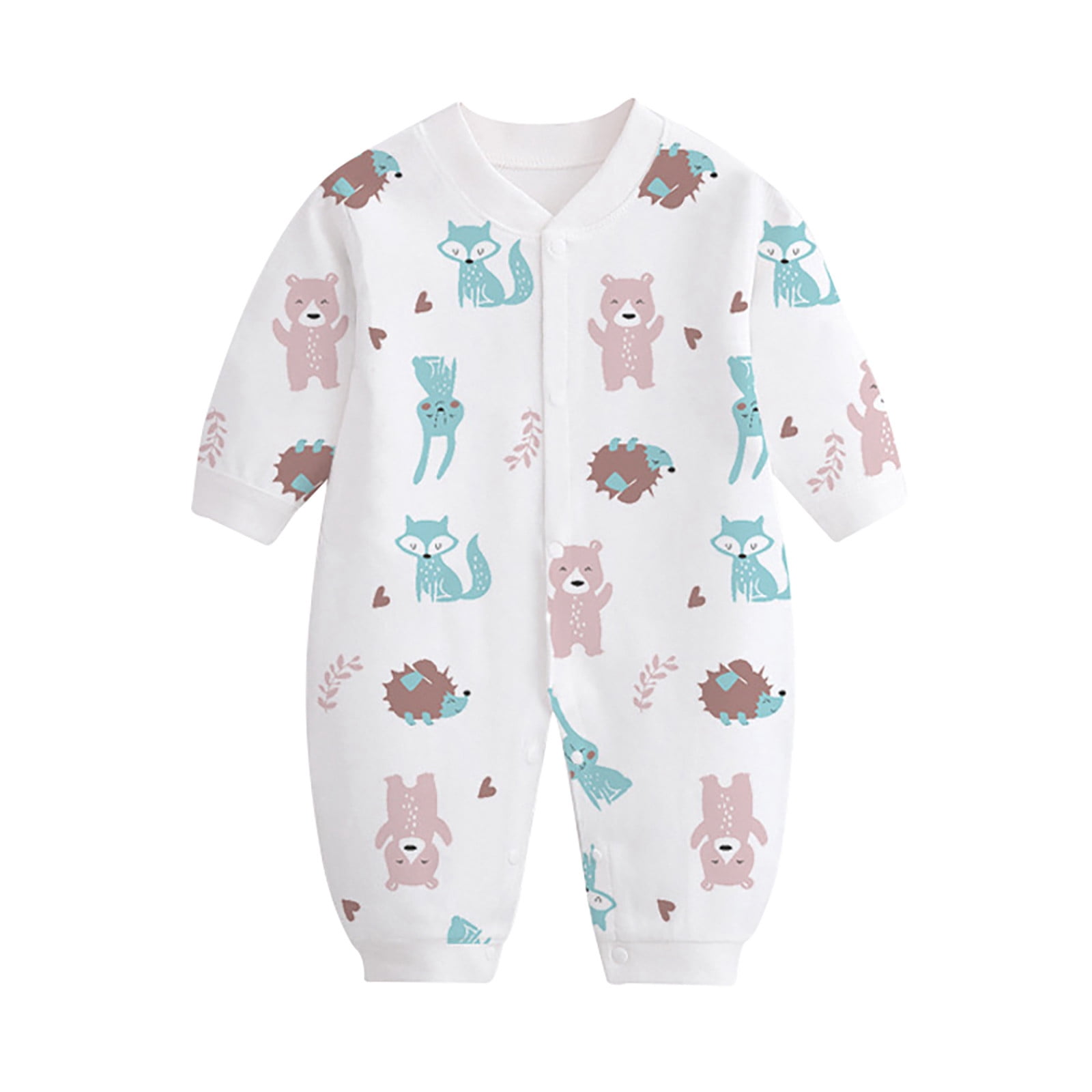 Quealent Boys Jumpsuits Clothes Fall Fashion Baby Boy Clothes Unisex Baby Girl Bodysuits Light Blue,0-3 Months