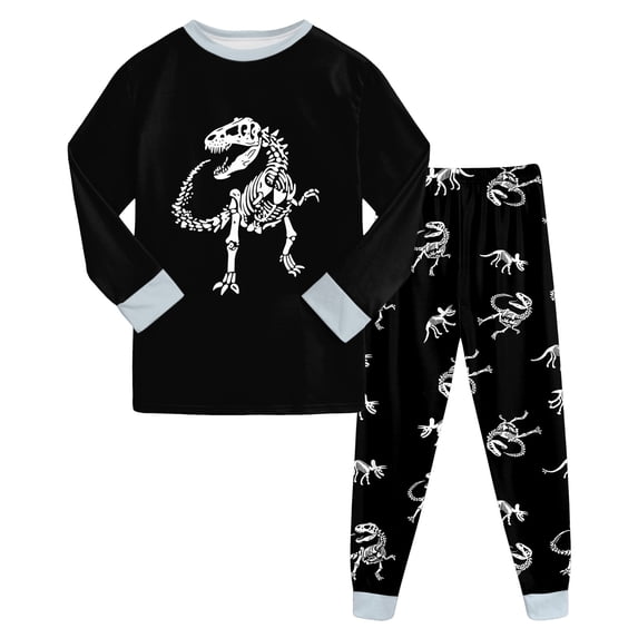 Quealent Boys Pajamas Long Sleeve Soft Breathable Stretch PJs for kids | Comfort Kids Pajamas Cozy Breathable Lightweight Playful Prints Perfect for Bedtime (Grey, 4-5 Years)