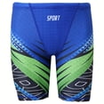 thumbnail image 1 of Quealent Boys Swim Jammers - Youth Competitive Swim Racing Team Swimming Shorts Swimsuit Trunks Bathing Suit Quick Dry UPF 50+ (Blue, 9-10 Years), 1 of 6