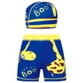 thumbnail image 1 of Quealent Boys Swim Trunks - Boy Bathing Suit Quick Dry Beach Swimsuit Toddler Stretch Shorts and Swimming Cap (Light Yellow, 7-8 Years), 1 of 6